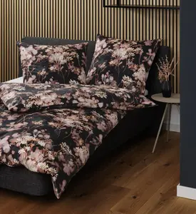 Комплект постельного белья Janine Mako-Satin 155x200, 80x80, 2 предмета, Modern Art, S 42156-07-510, коричневый коралл Original Janine