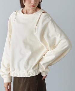 Толстовка с многослойной отделкой кантом