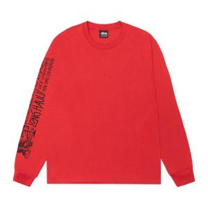 Футболка Stussy Long Haul Long-Sleeve Tee, Cayenne