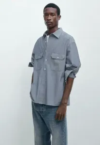 Рубашка с карманами Massimo Dutti, Blue