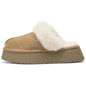 BOERDIQI Женские противоскользящие противоударные тапочки с закрытым носком Camel, цвет Camel