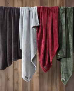 Двусторонний плед из ультрамягкого плюша, размер 60 x 50 дюймов Eddie Bauer, Black