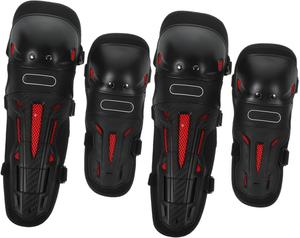 Alipis 4 шт. Защитные налокотники для велосипедистов, мотоциклистов, скейтеров и друзей, Black