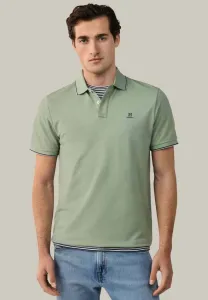 Поло-Рубашка в традиционном стиле с контрастной отделкой Hackett London, Sage Green
