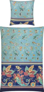 Постельное белье бирюзового цвета 1x 135x200 см + 1x 80x80 см REDBEST