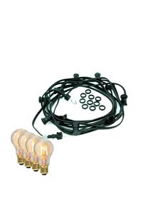 Satisfire Гирлянда для вечеринки в саду Illu 5x LED Edison Filament 5m Black