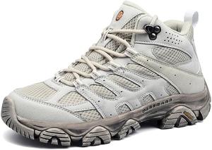 Кроссовки для походов Qacksv Mens - легкие низкие дышащие кеды для прогулок, треккинга и активного отдыха на природе, серый