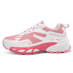 Женские кроссовки с амортизацией, противоскользящие, увеличивающие рост, низкие, массивные Kinglake, Pink