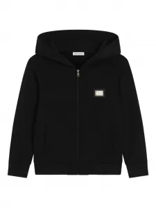 Толстовка на молнии Dolce & Gabbana Kids, черный