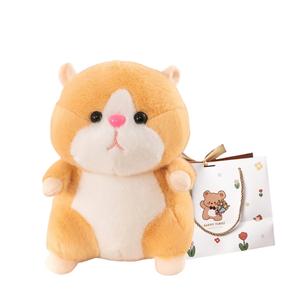 Плюшевая кукла милый золотистый медвежонок Mongoose высота 25см/30см OU DI PIG, желтый