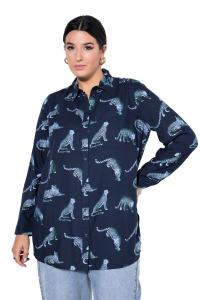 Studio Untold Блузка в цвете Navy, Light Blue