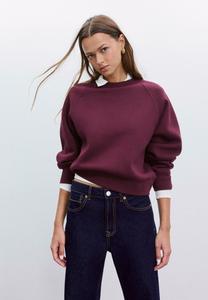 Толстовка Stradivarius BASIC, Dark Red