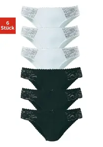 Трусики Petite Fleur Jazz (6 шт.), изготовлены из качественного эластичного хлопка, черно-белый