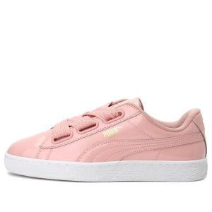 Кроссовки basket heart patent 'peach beige' Puma, розовый