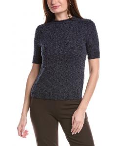 Футболка с круглым вырезом Lafayette 148 New York High, темно-синий