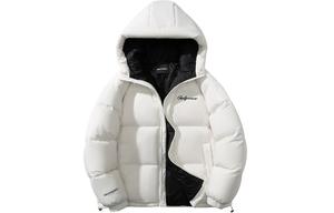 Пуховик Unisex GOLFCROSS, бело-черный