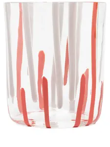 Стакан с абстрактными полосками Carlo Moretti, белый