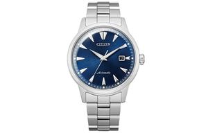 CITIZEN Часы Men's Ecology Drive Collection Watch, Blue Dial with Silver Strap