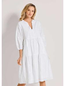 MADELEINE Струящееся платье-туника белого цвета