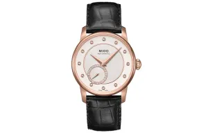 MIDO Часы Baroncelli Automatic Mechanical Movement Women's Watch 35mm Silver Dial Leather Strap, Silver Dial