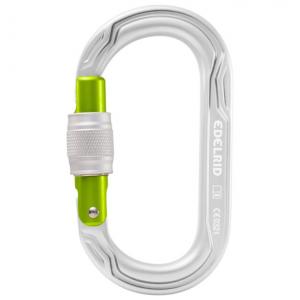 Карабин овальный, винтовой, серебряный, мощность 2500 Edelrid