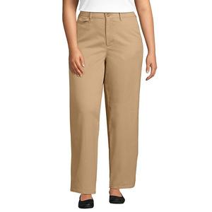 Брюки-Чиносы прямого кроя с высокой посадкой больших размеров Lands' End