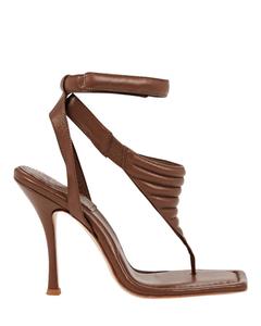 Женские сандалии Gia 8 кофейно-коричневого цвета GIA BORGHINI