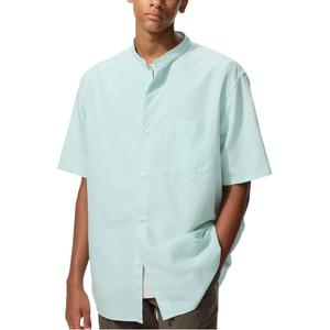UNIQLO Футболка SS26 Unisex Light Green Stand Collar Moderate
