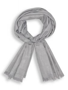 Шарф с металлической монограммой Karl Lagerfeld Paris, серый