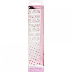 Расческа для разглаживания локонов Brushworks, розовая Invogue