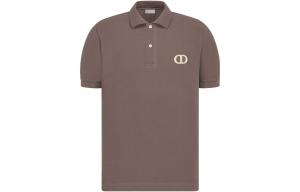 Рубашка поло мужская коричневая Dior, коричневый