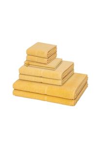 Набор махровых полотенец MöVe Pearl, 8 штук, желтый