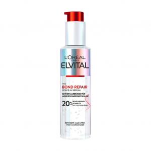 Сыворотка для волос elvital bond repair leave-in serum Loreal Paris, объем 150 мл