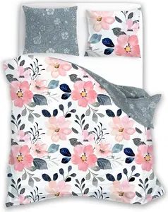 Постельное белье, сатиновое постельное белье, высокое качество 160x200 Milagro Verde 011 Flowers FARO