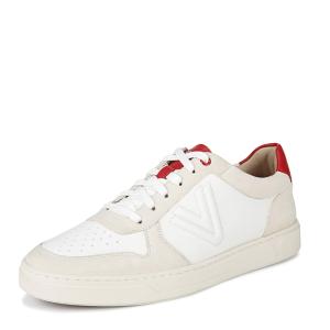 Кроссовки VIONIC Lucas Court Oxfords, Cream/White/Red Leather