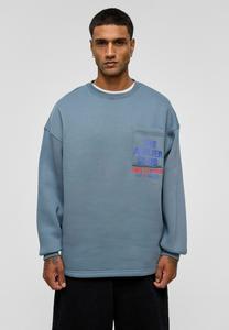 Толстовка Lucy & Sam Sweatshirt, Smoked/Neon Blue