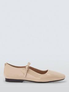 Туфли-лодочки Harrietta Wide Fit Mary Jane из кожи John Lewis, Beige