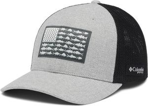 Columbia Unisex-Adult кепка Tree Flag Mesh Ball Cap - Low Crown, Olive Green/Collegiate Navy