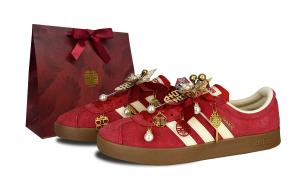 Adidas Vl Court Classic устойчивые к истиранию низкие скейтерские кроссовки unisex красный