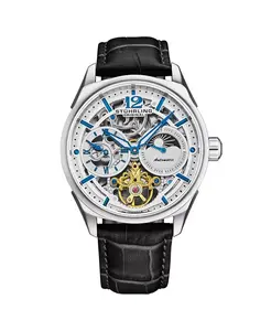 Часы Vanguard 1019 Dual Time Automatic 42mm Skeleton Stuhrling