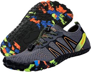 Водные тапочки для мужчин и женщин, обувь для улицы, пляжа, аква, плавания, бассейна, реки, быстросохнущая, для лодок, рыбалки, дайвинга, серфинга, йоги и аэробики Maxome, серый