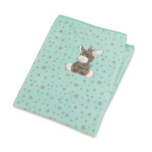 Удобное одеяло emmi Sterntaler, серый/мятно-зеленый