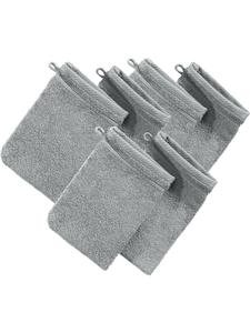 Erwin Müller Махровые рукавицы для мытья посуды, набор из 6 штук, Heidelberg, светло-серый цвет