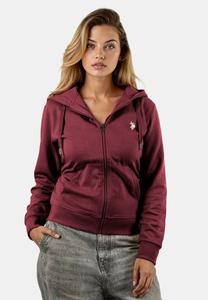 Толстовка U.S. Polo Assn. Zip-up sweatshirt, Prune/Bordeaux