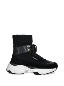 Кроссовки с шнуровкой и носочной вставкой Love Moschino, черный