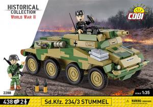 Бронеавтомобиль COBI, Klocki 2288 SD.KFZ. 234/3 STUMMEL — HC II Мировая Война — 483 КЛАСС.