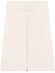 Courrèges многослойная юбка миди на молнии, нейтральный цвет