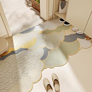 Dajiang Ковер 120x180 см для прихожей, моющийся, современный дизайн, грязеотталкивающий, Soft Loop Pile