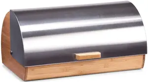 Хлебница Zeller Present, (1 шт.) 25,5х18,5х39 см, коричневый/серебристый