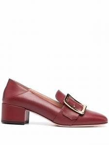 Bally лоферы Janelle 40 на блочном каблуке, красный